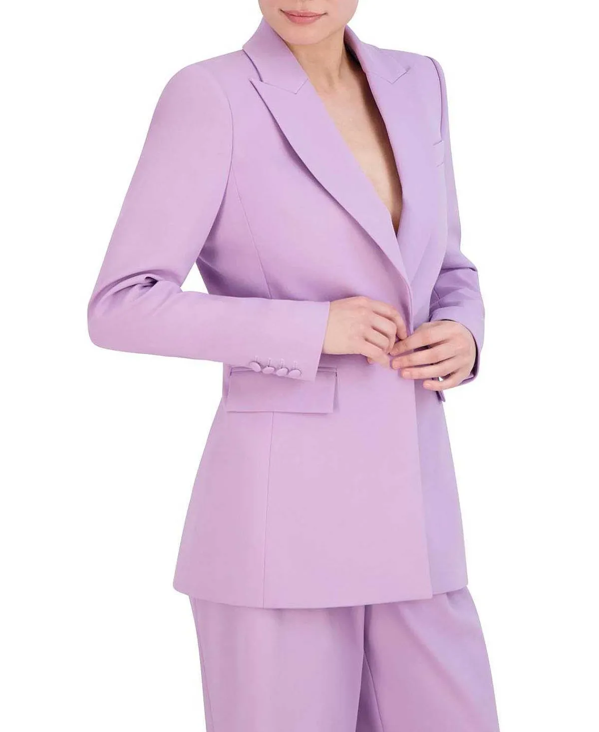 Outlet Blazer With Muesca Solapa Women Outerwear