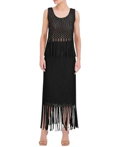 Best Sale Blouse Without Sleeves Crochet With Flecos Women Tops