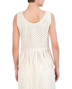 Best Blouse Without Sleeves Crochet With Flecos Women Tops