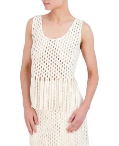 Best Blouse Without Sleeves Crochet With Flecos Women Tops