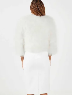 Online Bolero Plumas Jacket Women Outerwear