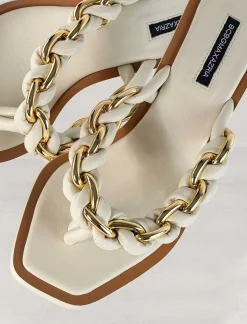 New Cadena Mistia Trenzada Tacon Sandal Women Shoes