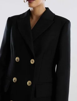 Best Classic Shelter Double Button Fit And Flare Women Outerwear