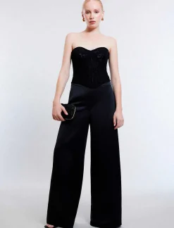 Outlet Closed Bustier Blouse Women Tops