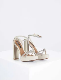 New Cortni Tacon Shoes With Platform And Glitter Women Shoes