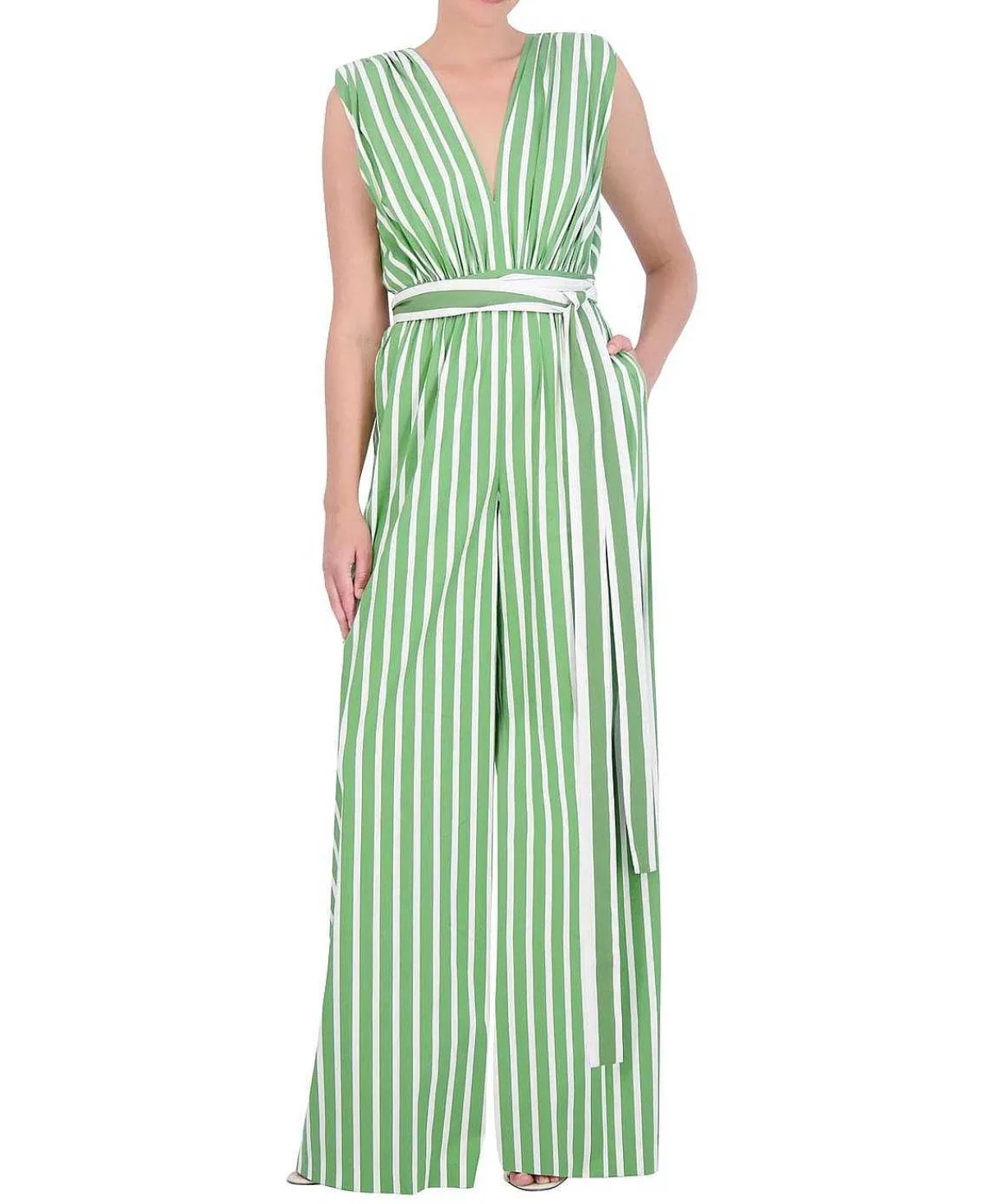 Store Cotton Stripes Printed Jumpsuit Women Jumpsuits Rompers