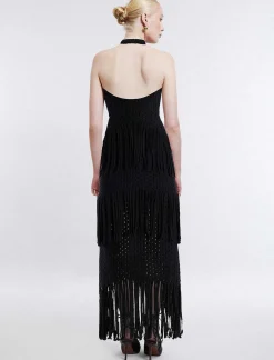 Best Sale Crochet Halter Dress With Flecks Women Casual