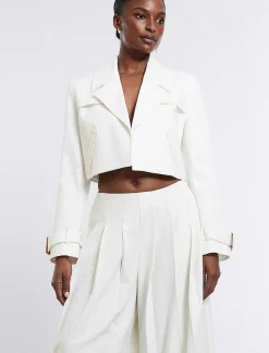 Best Cropped Straight Jacket Women Outerwear