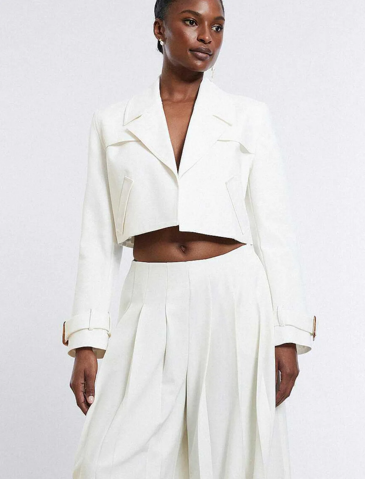 Best Cropped Straight Jacket Women Outerwear