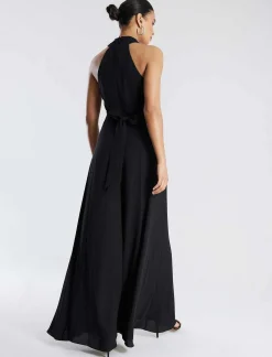 New Crossed Halter Jumpsuit Pierna Ancha Women Jumpsuits Rompers