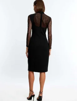 Shop Cuello High Wide Sleeve Fitness Midi Dress Women Night