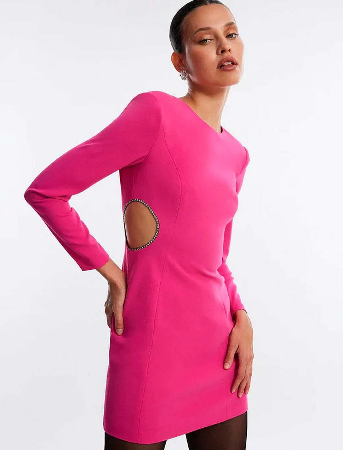 Cheap Cutout Asymmetric Dress With Cristales Women Night