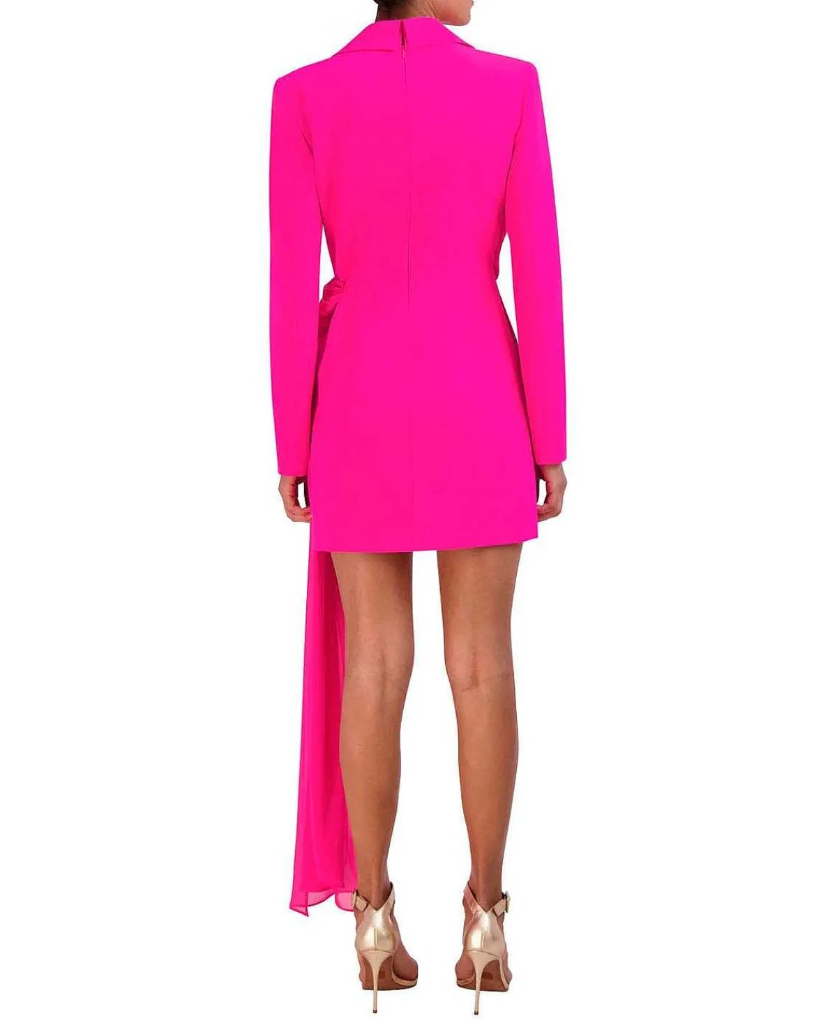 Online Drapeed Blazer Dress Women Cocktail