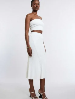 Flash Sale Falda Punto Corte Sirena Women Skirts
