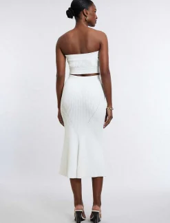 Flash Sale Falda Punto Corte Sirena Women Skirts