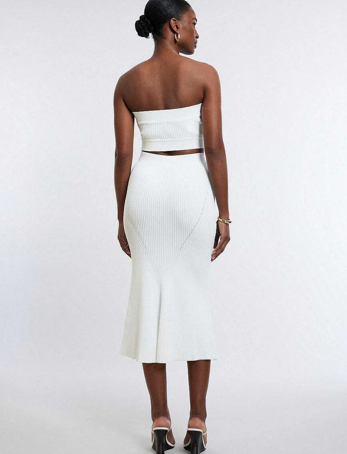 Flash Sale Falda Punto Corte Sirena Women Skirts