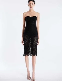 Cheap Floral Cutter Bustier Dress Women Night