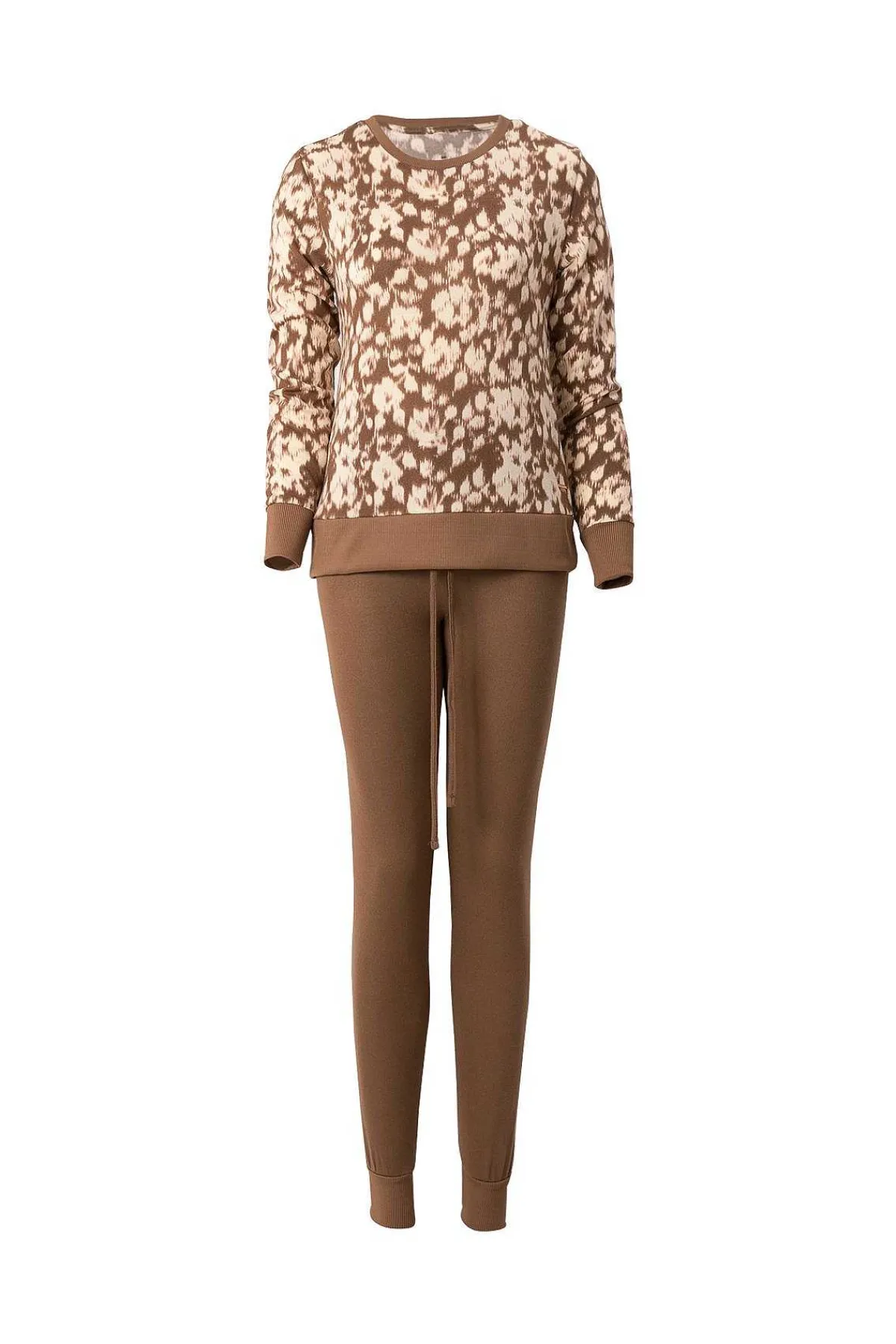 Flash Sale Floral Motif Pajama Set Women Tops