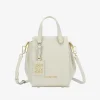 Cheap Geometric Satchel Pocket With Metallic Plate Women Pockets