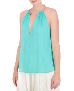 Outlet Halter Blouse Women Tops