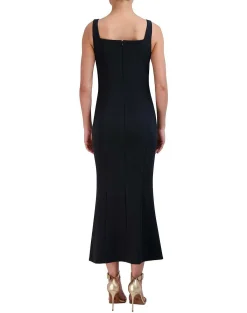 Hot Imperio Corazon Cut Midi Dress Women Night