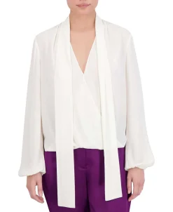 Best Sale Lazada Satina Blouse With Wide Sleeves Women Tops