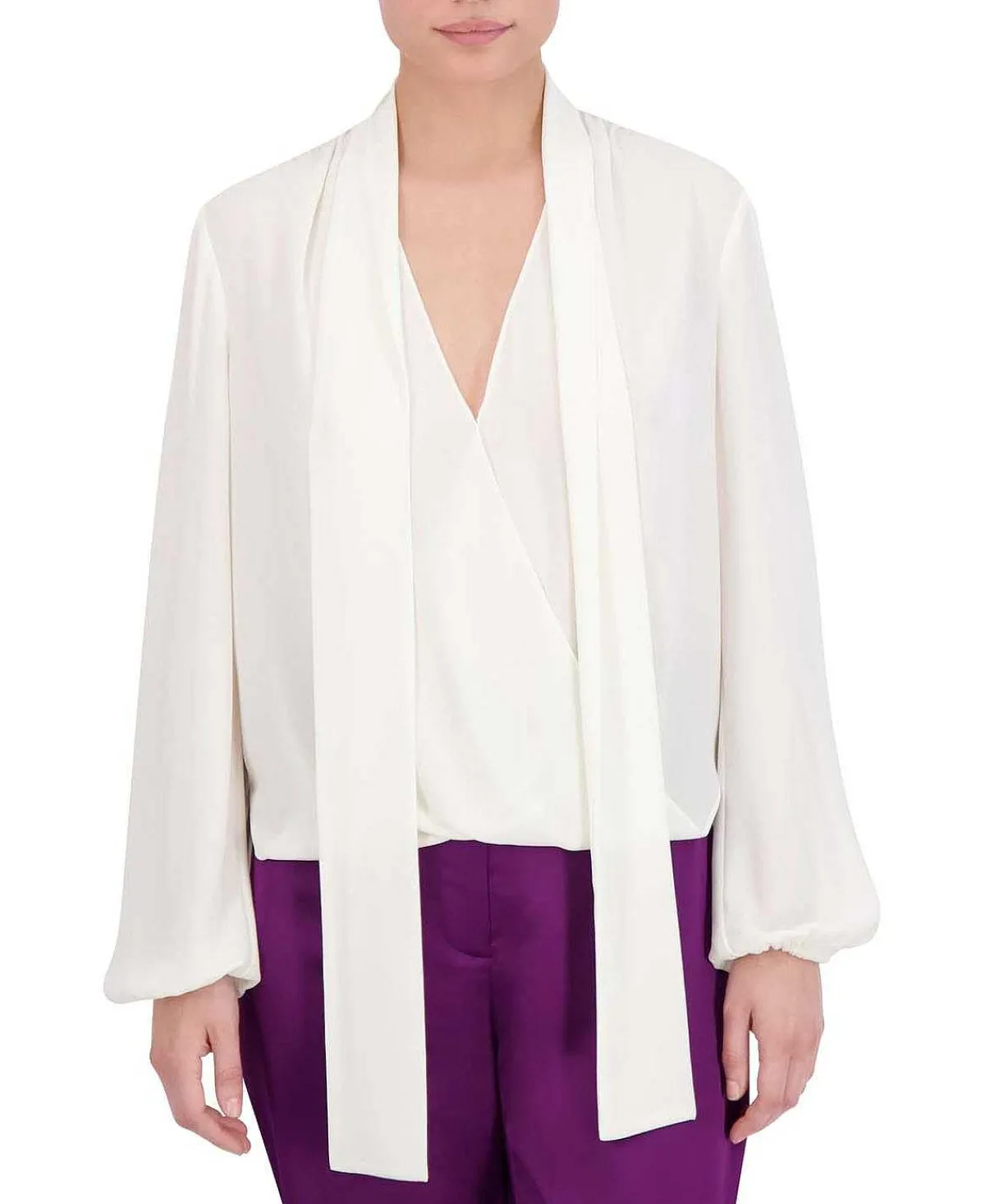 Best Sale Lazada Satina Blouse With Wide Sleeves Women Tops