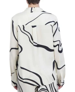 Fashion Lazada Satina T-Shirt Blouse With Abstract Print Women Tops