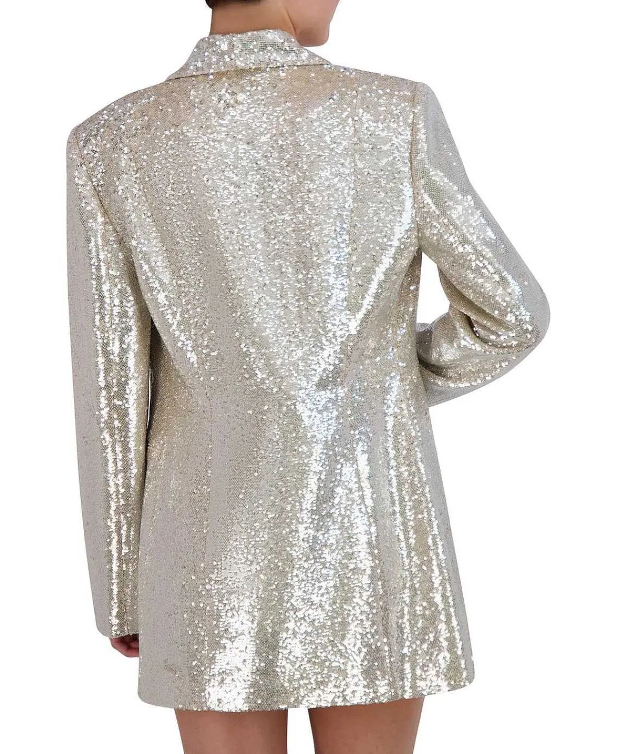 Sale Lentejuelas Straight Blazer Women Outerwear