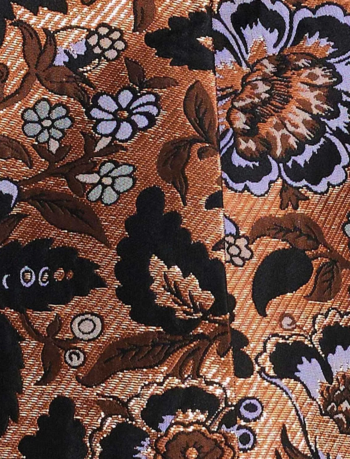 Best Sale Metallic Floral Jacquard Short Women Pantalones