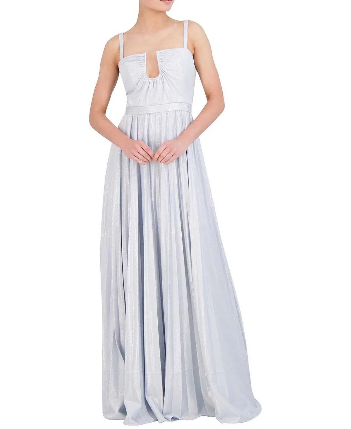 Outlet Metallic Pleased Wide Evening Dress Women Night