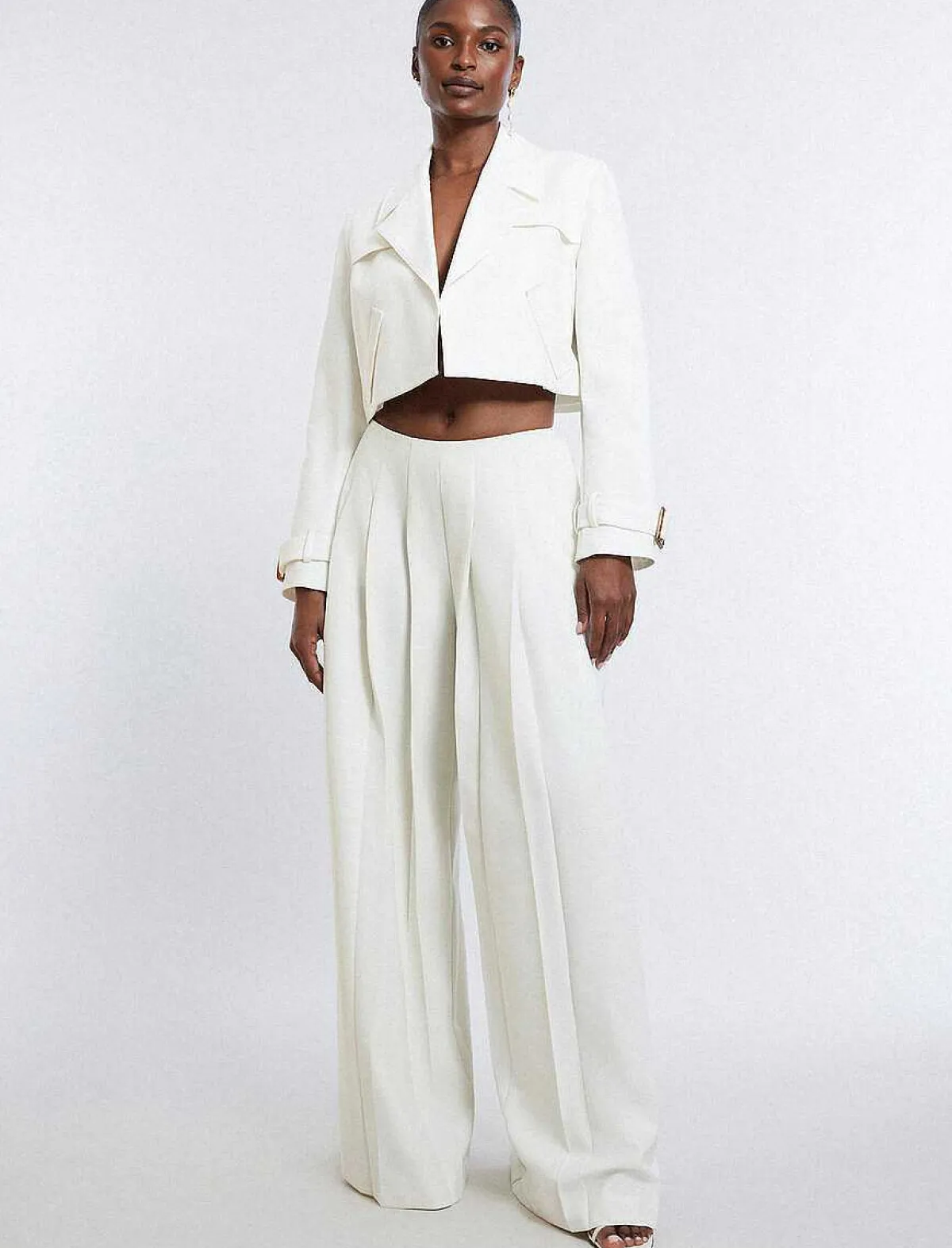 Clearance Pantalon Pierna Ancha Women Pantalones