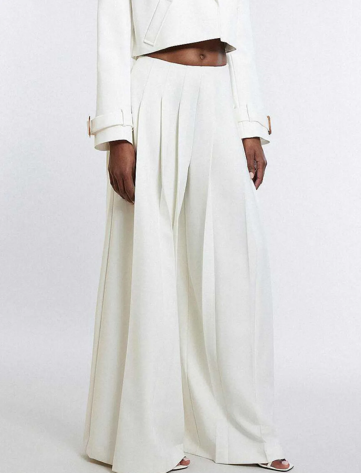 Clearance Pantalon Pierna Ancha Women Pantalones
