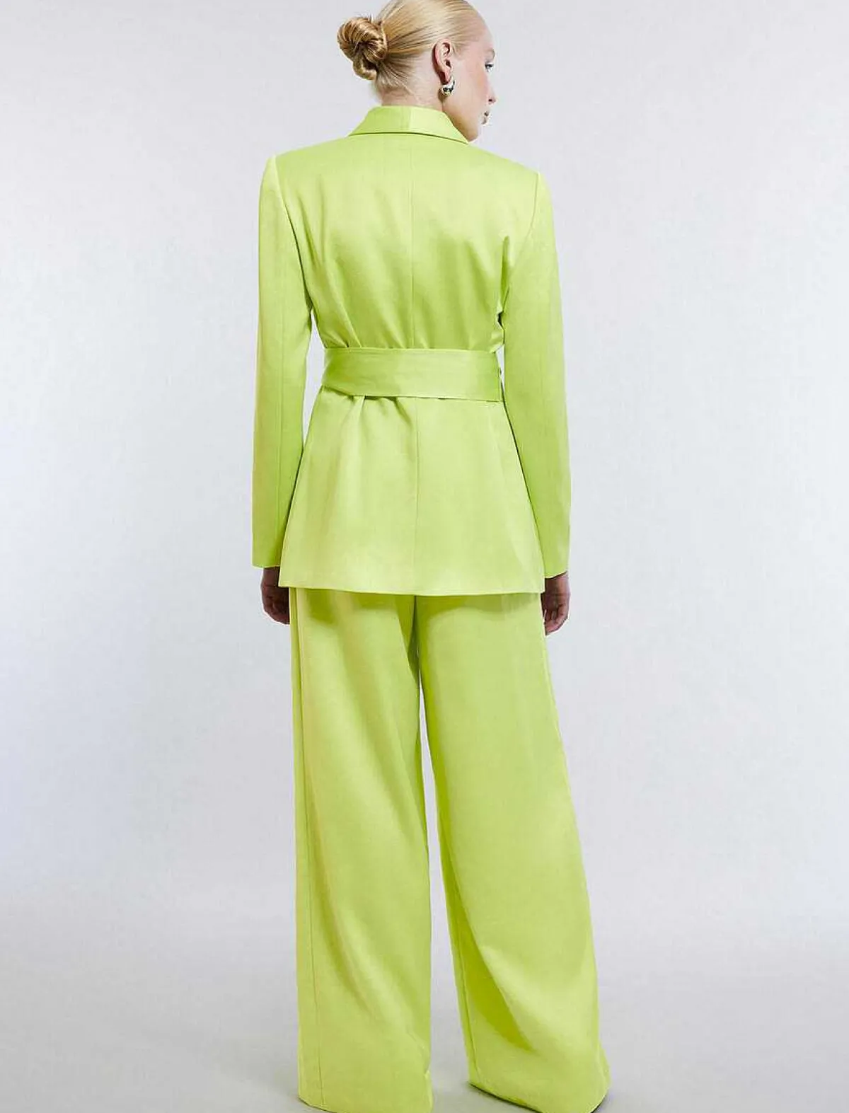 Online Pantalon Pierna Ancha At The Waist Women Pantalones