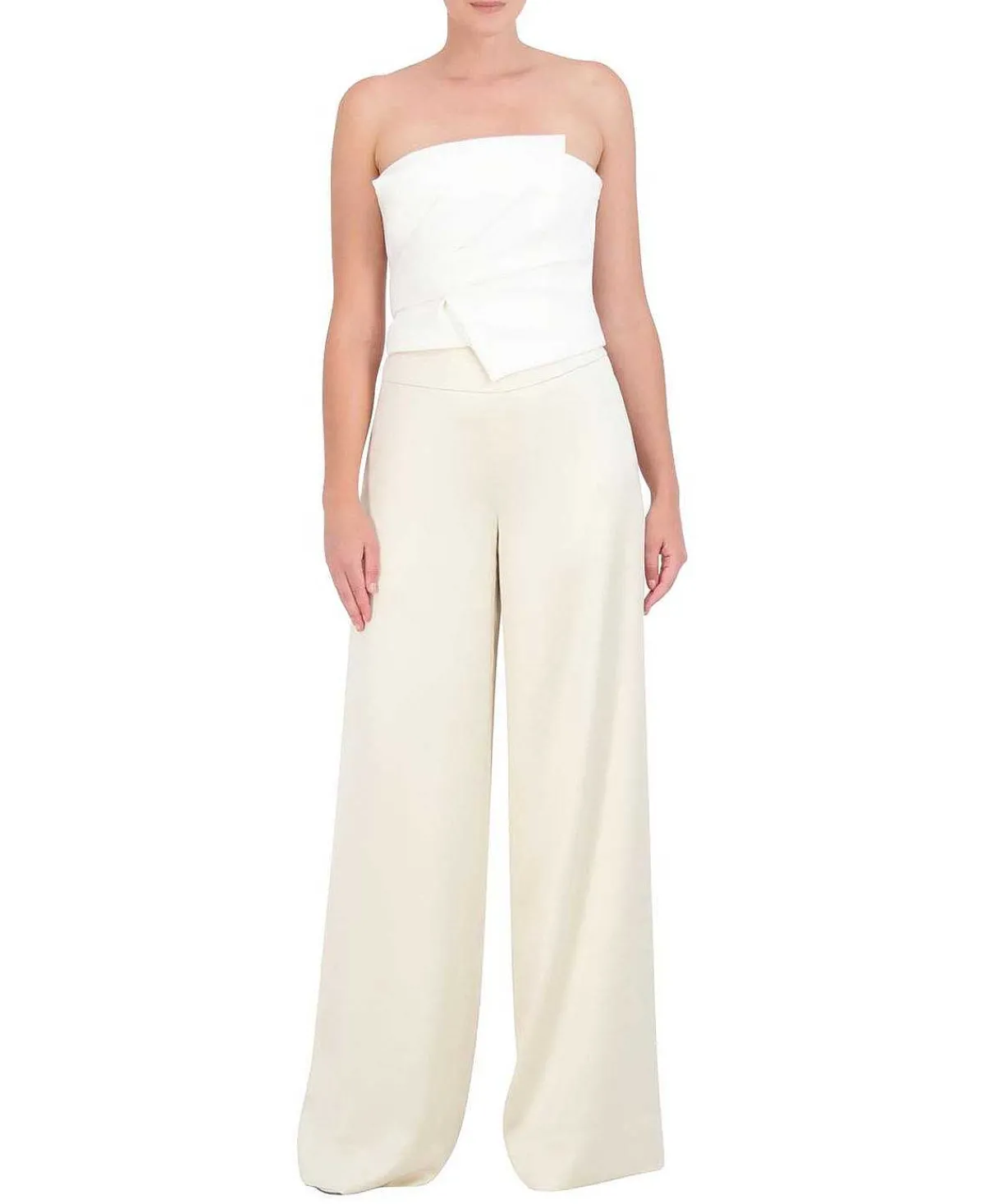 Cheap Pantalon With The Waist In Satin Pierna Ancha Women Pantalones