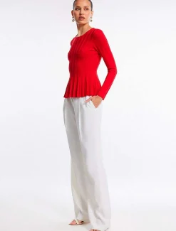 Discount Peplum Wide Sleeve Sweater Pullover Women Sweaters