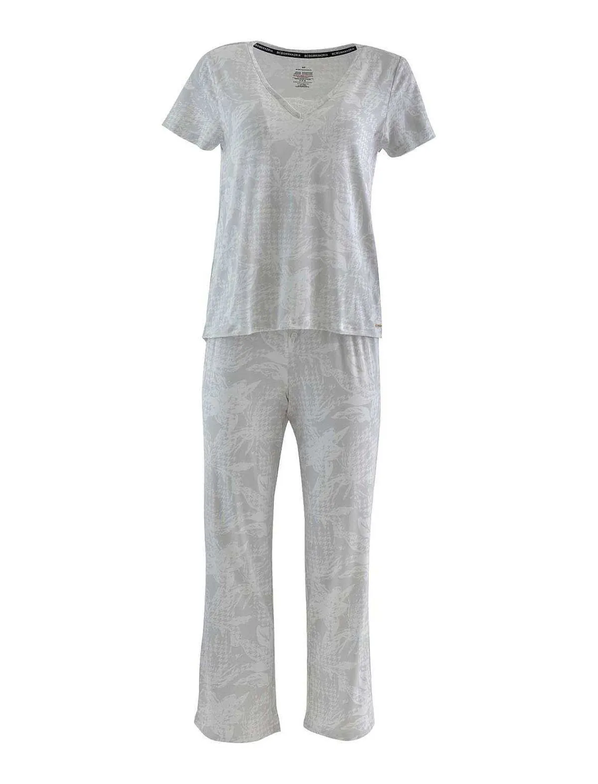Clearance Playera Escote Printed Large Pajama Set En V Women Pajamas