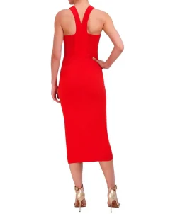 New Punto Cutout Halter Midi Dress Women Casual