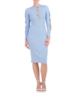Best Punto Large Sleeve Sweater Dress Women Casual