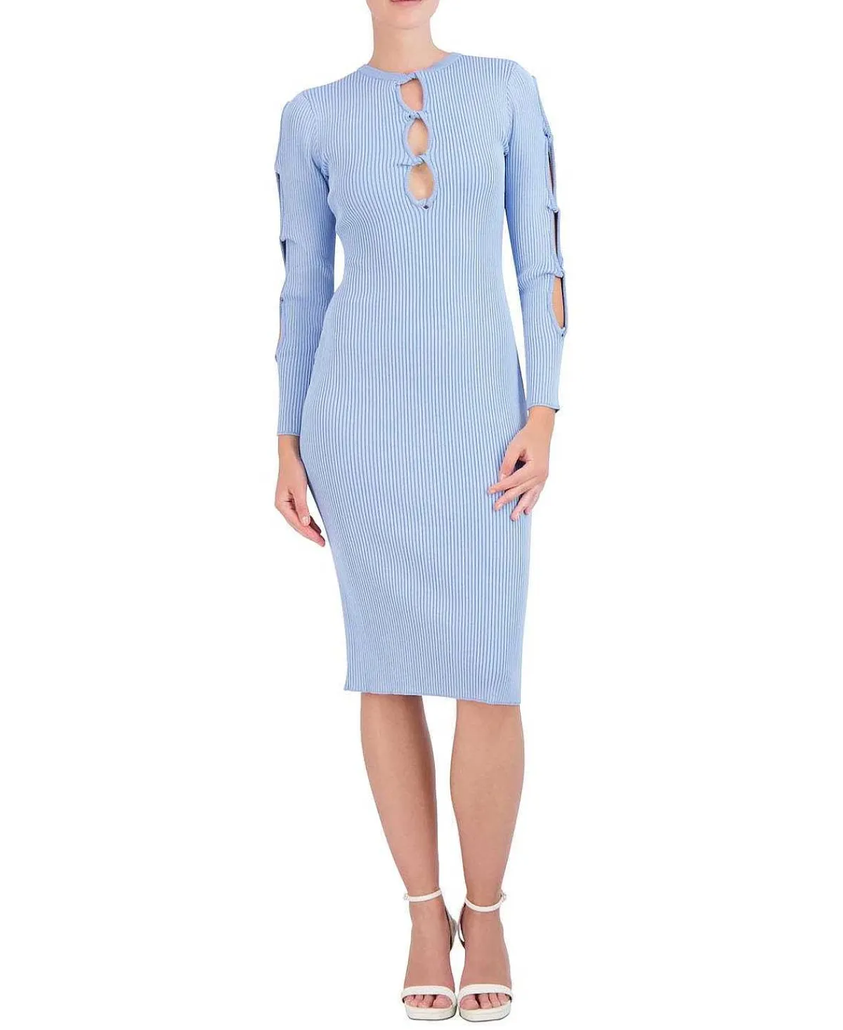 Best Punto Large Sleeve Sweater Dress Women Casual
