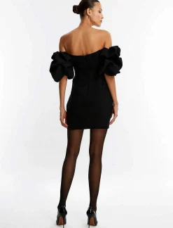 Best Short Hombers Dress Descubiertos Manga Globo Women Night