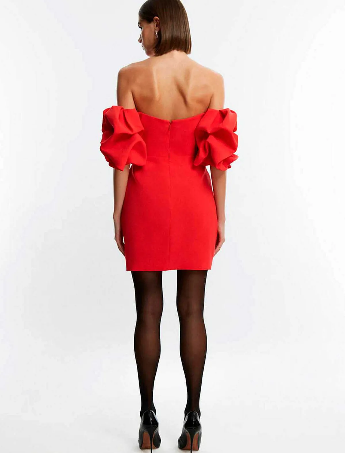 Online Short Hombers Dress Descubiertos Manga Globo Women Night