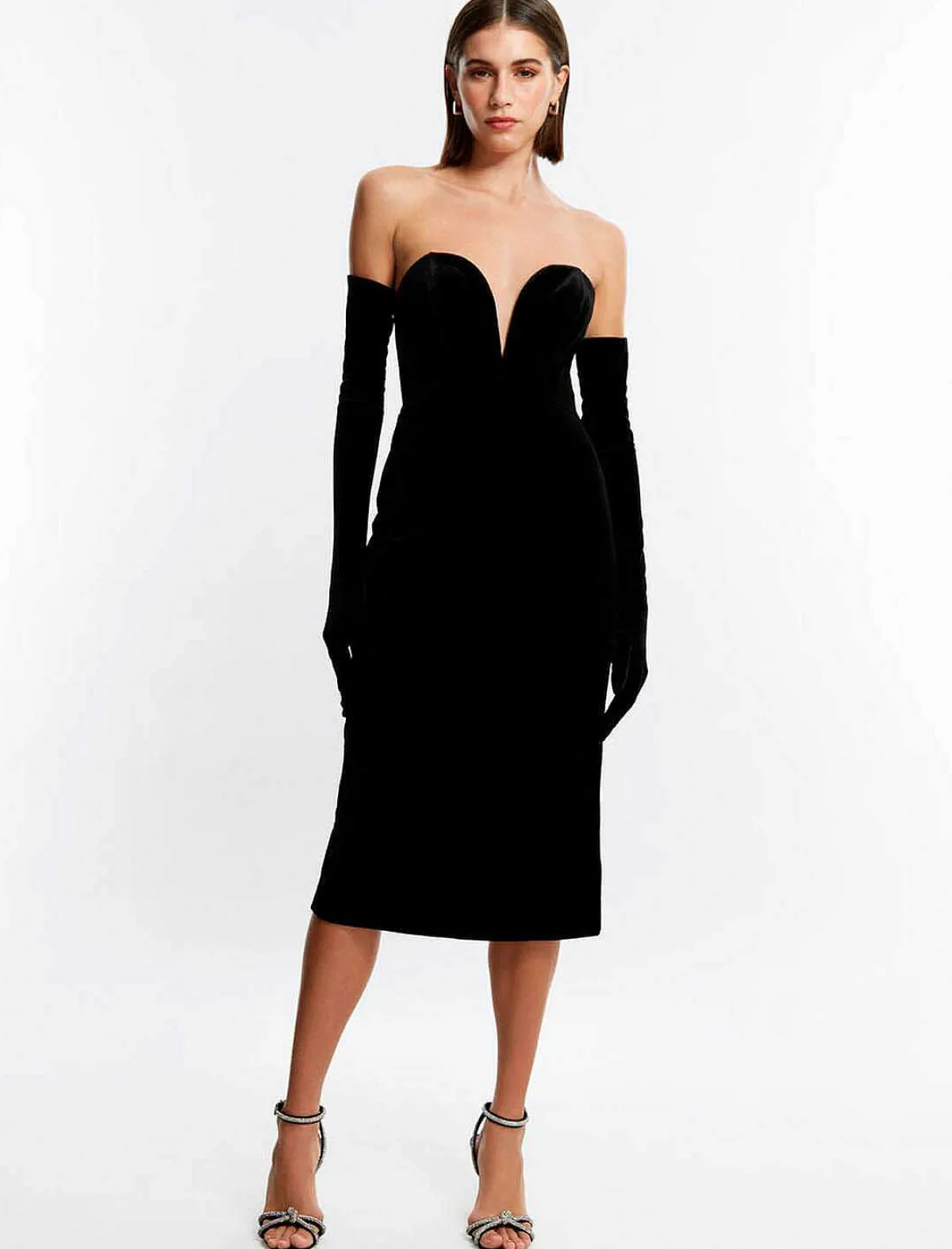 Cheap Terciofel Bodycon Dress With Guantes Women Night
