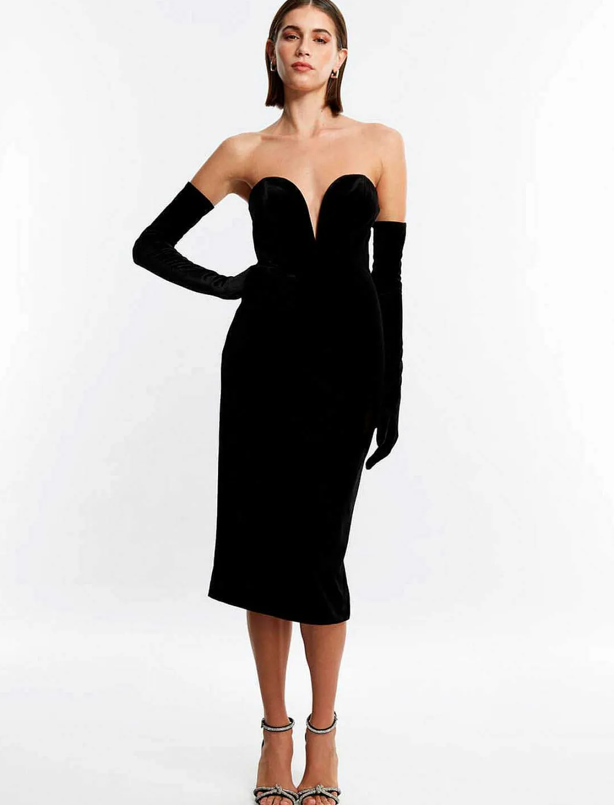 Cheap Terciofel Bodycon Dress With Guantes Women Night