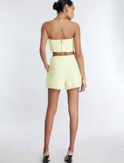 Best Sale Tweed Crop Top Bustier Women Tops