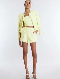 Shop Tweed Jacket With Fleets Women Outerwear