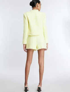 Shop Tweed Jacket With Fleets Women Outerwear