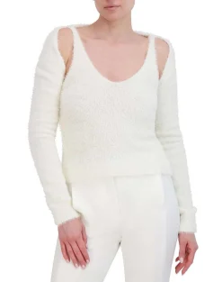 Shop V-Sleeve Sweatshirt Pullover Wide Sleeve Women Sweaters
