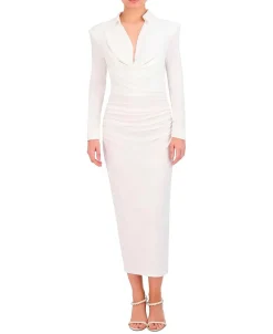 Fashion Wide Dress With Pliegues Women Casual