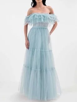 Outlet Wide Evening Dress Women Night